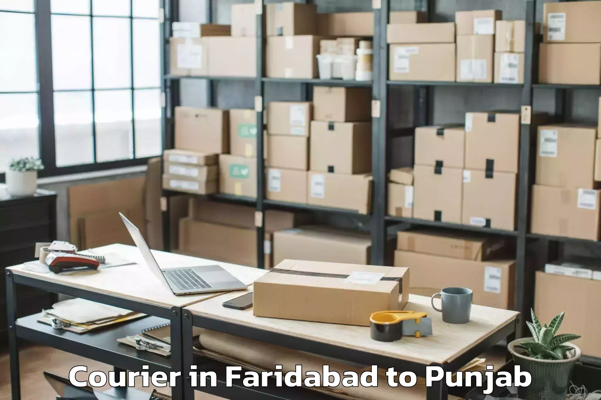 Reliable Faridabad to Ajnala Courier